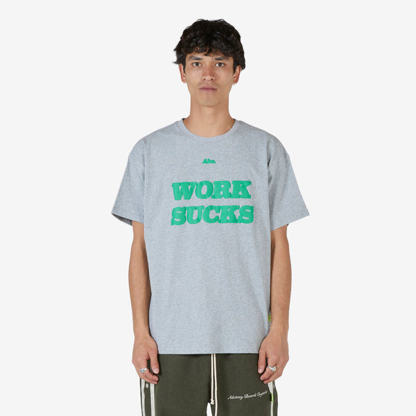 Abc. Work Sucks T-Shirt Grey