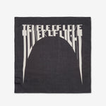 Tower of Love Bandana Black | Pearl Printed Cotton