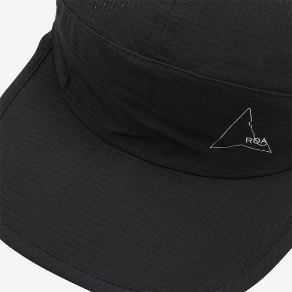 Bri Open Weave Cap Black Headwear