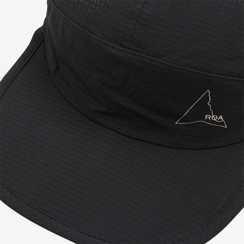 Bri Open Weave Cap Black Headwear