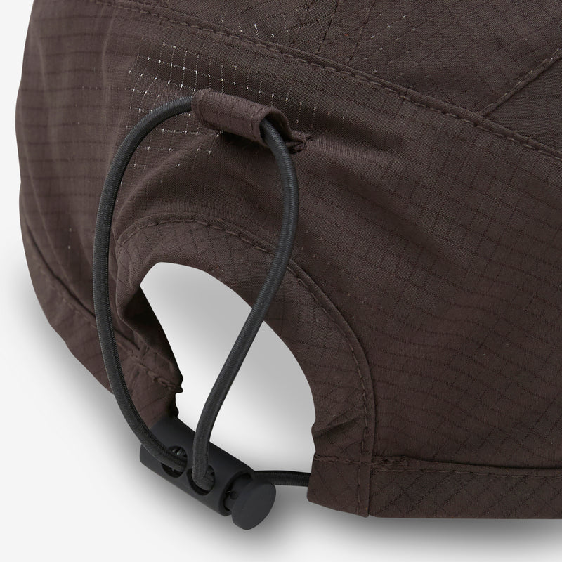 Bri Open Weave Cap Dark Brown Headwear