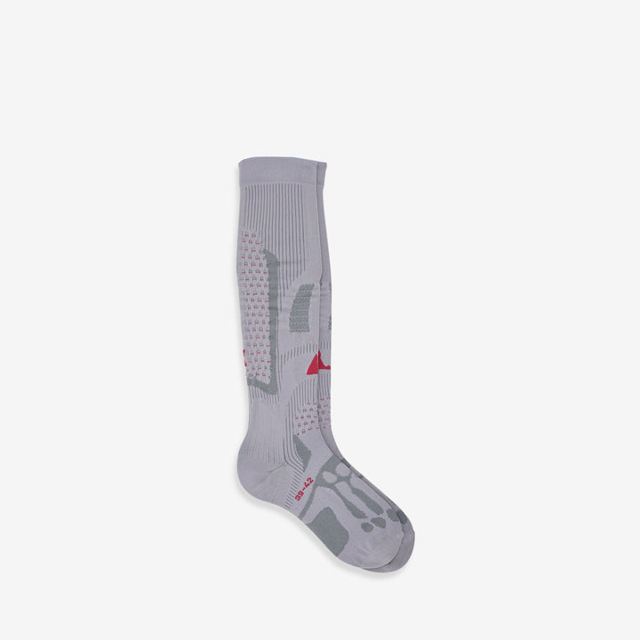 Bones Logo Q Skin Technical Socks Grey Front