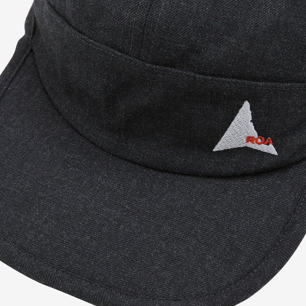 Bri Wool Twill Cap Anthracite Headwear