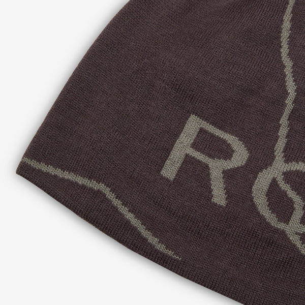 Wool Logo Beanie Brown Headwear