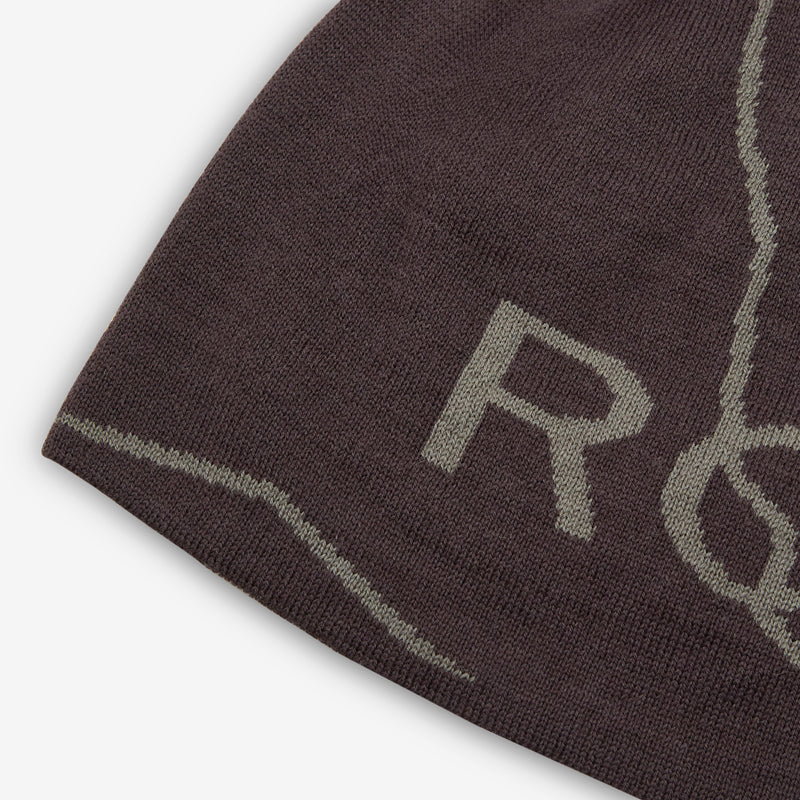 Wool Logo Beanie Brown Headwear