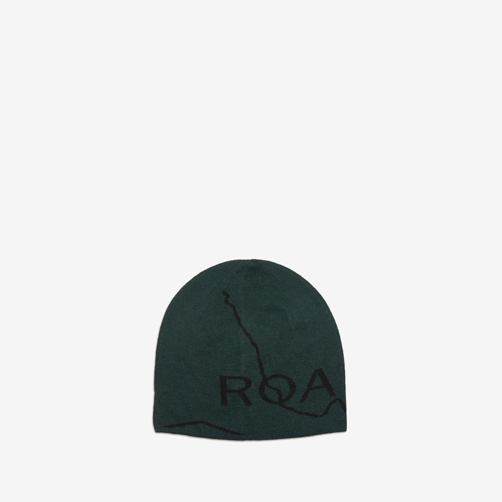 Logo Wool Beanie Dark Green Front