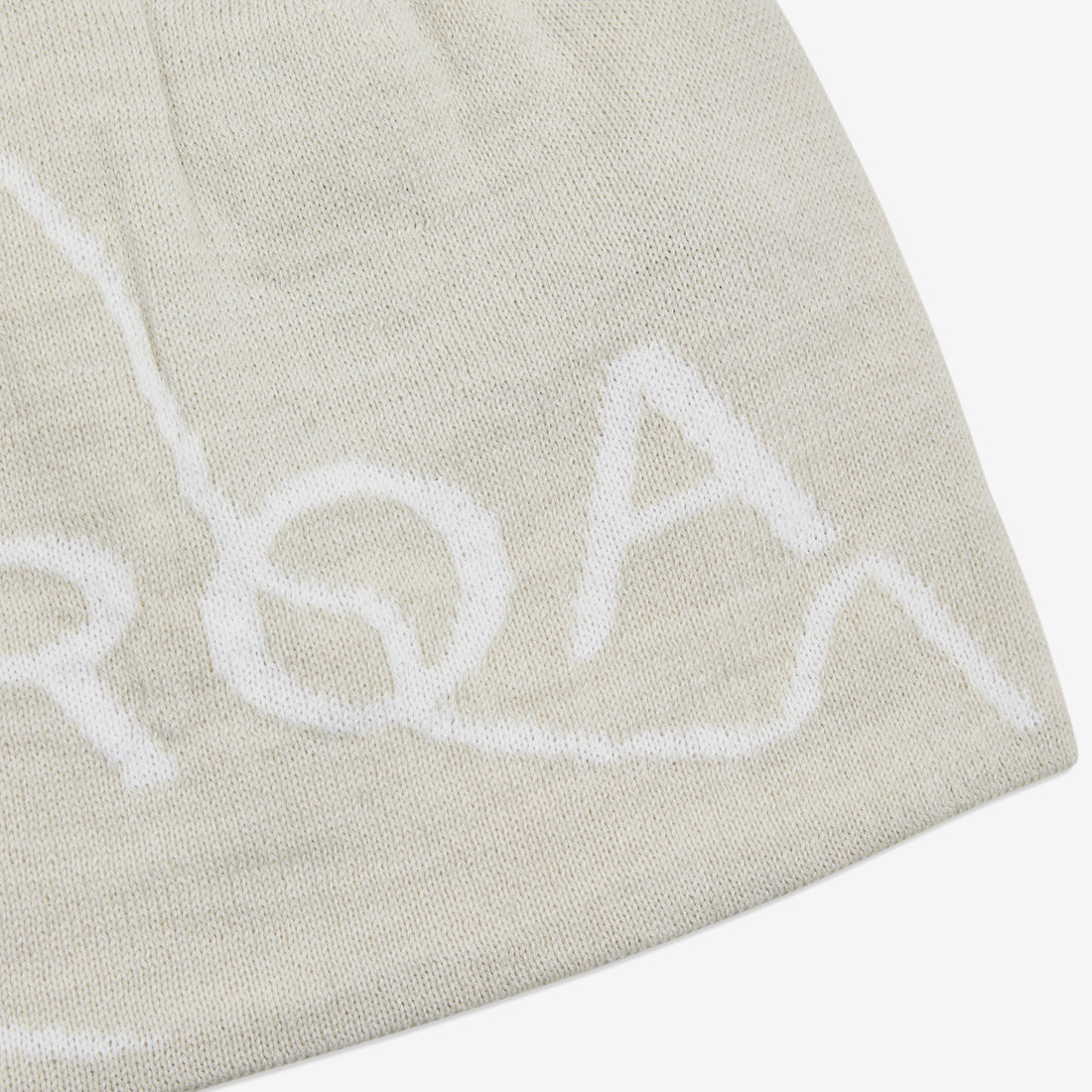 Logo Wool Beanie Off White Headwear