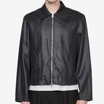 Mini Jacket Worker Lacquer Black Mirror Tencel