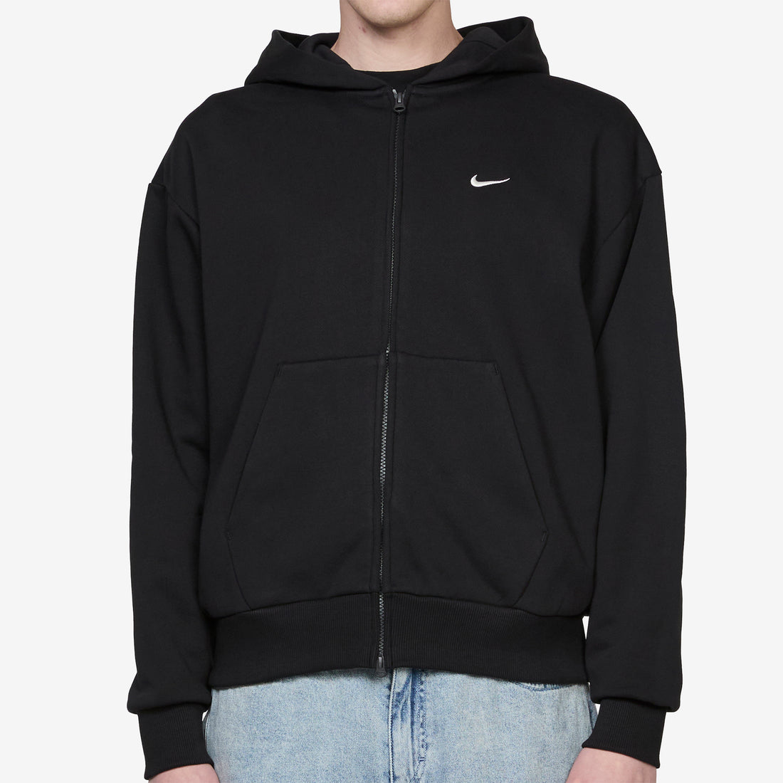 Solo Fleece Full-Zip Hoodie Total Black | Sail Jumpers