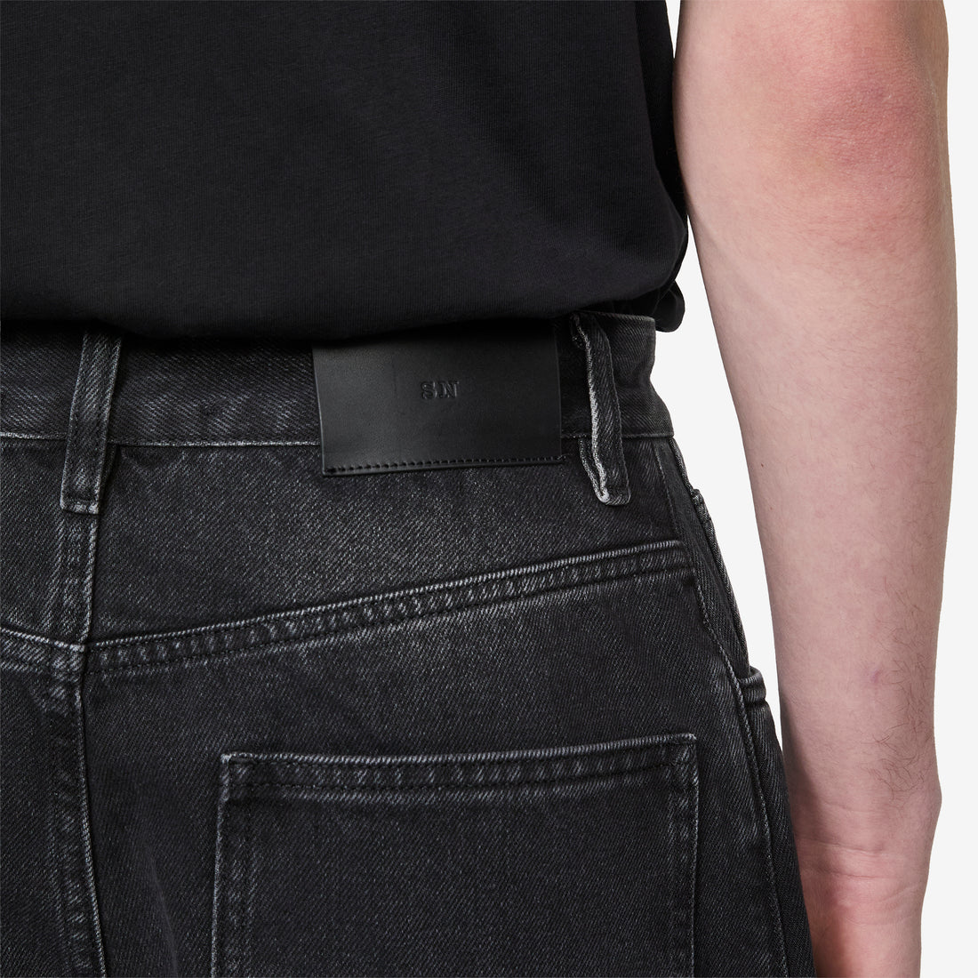 Paolo Jean Washed Black Pants