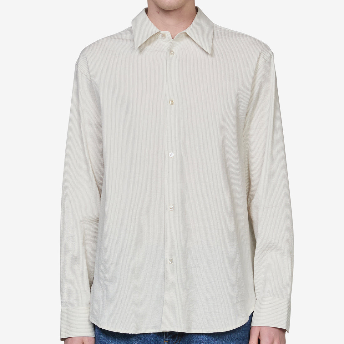 View Shirt Parchment | Black Stripe Shirts