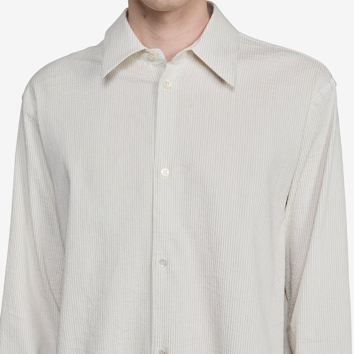 View Shirt Parchment | Black Stripe