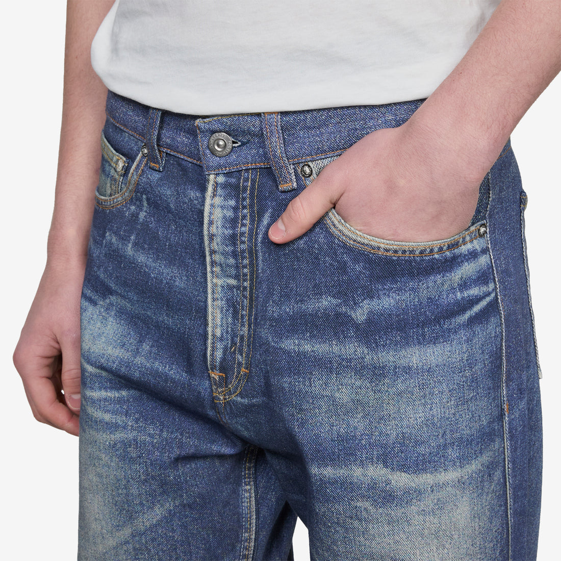 Third Cut Jeans Azure Print Pants