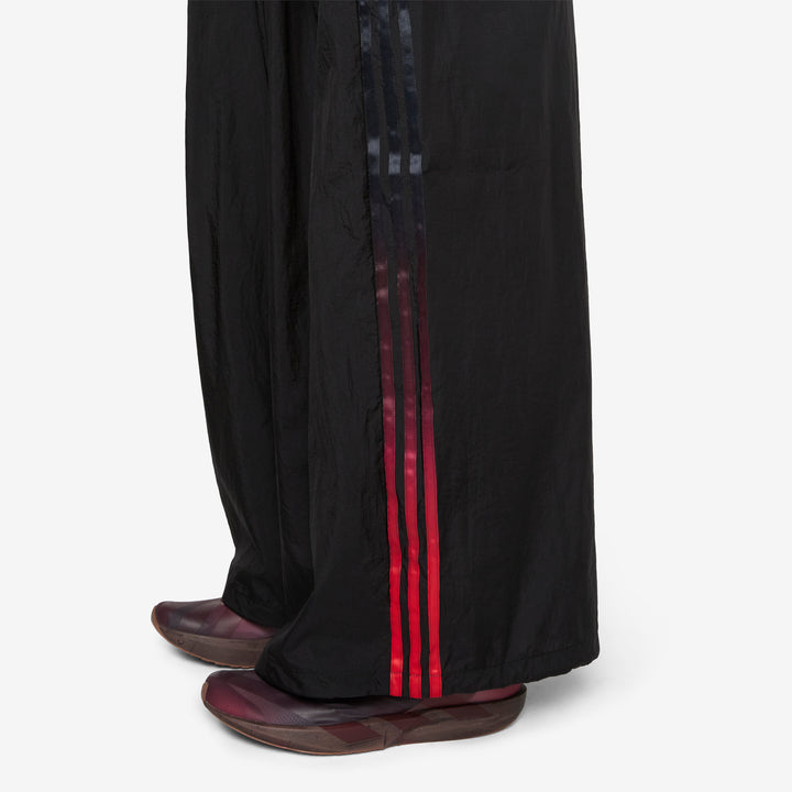 Y-3 Gradient 3 Stripes Nylon Wide Pants Black