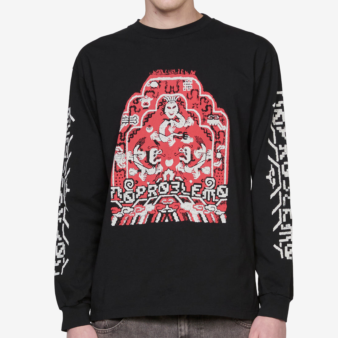 Rugged Longsleeve T-Shirt Black Tees
