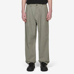 Pleated Trousers Washed Fatigue
