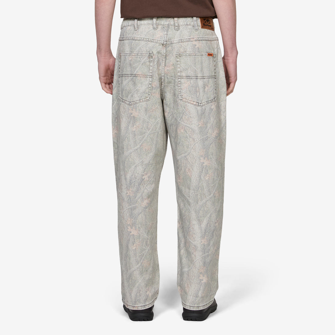 Baggy Denim Jeans Forest Camo Pants