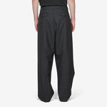 Patch Trousers Dark Grey Dry Wool