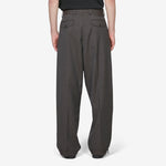 Patch Trousers Taupe Wool Twill