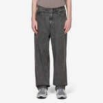 Sportswear Black Jeans Black | Safety Orange