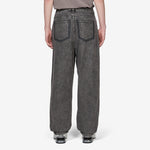 Sportswear Black Jeans Black | Safety Orange