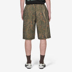 Overlock Stitch Fleece Shorts Forest Camo