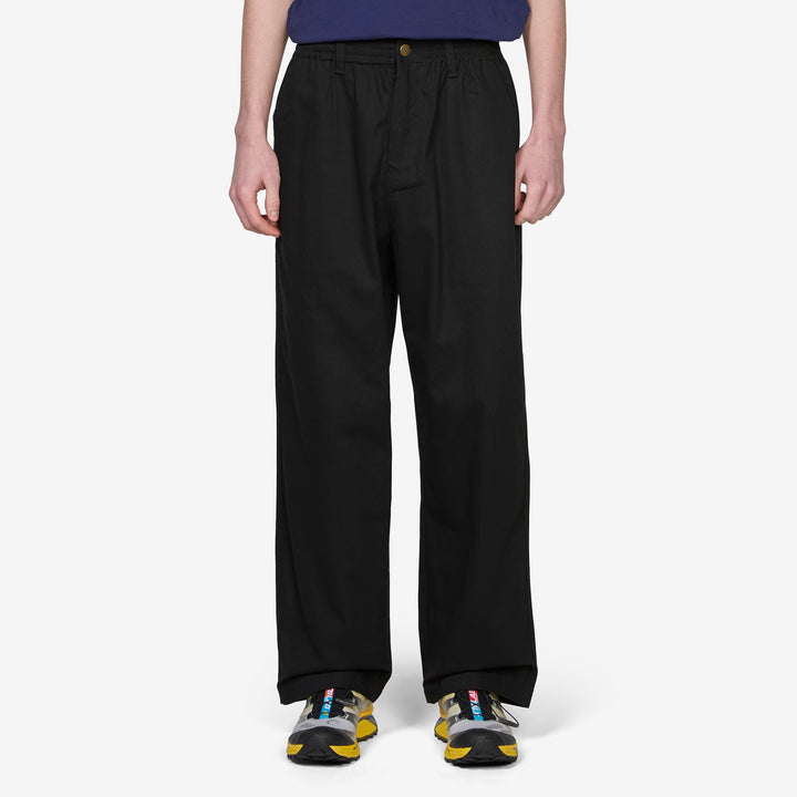 Wide Leg Pants Black Front
