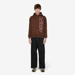 Warped Pullover Hood Dark Brown