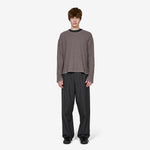 Patch Trousers Dark Grey Dry Wool