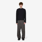 Patch Trousers Taupe Wool Twill