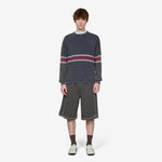 Break Knit Sweater Washed Navy
