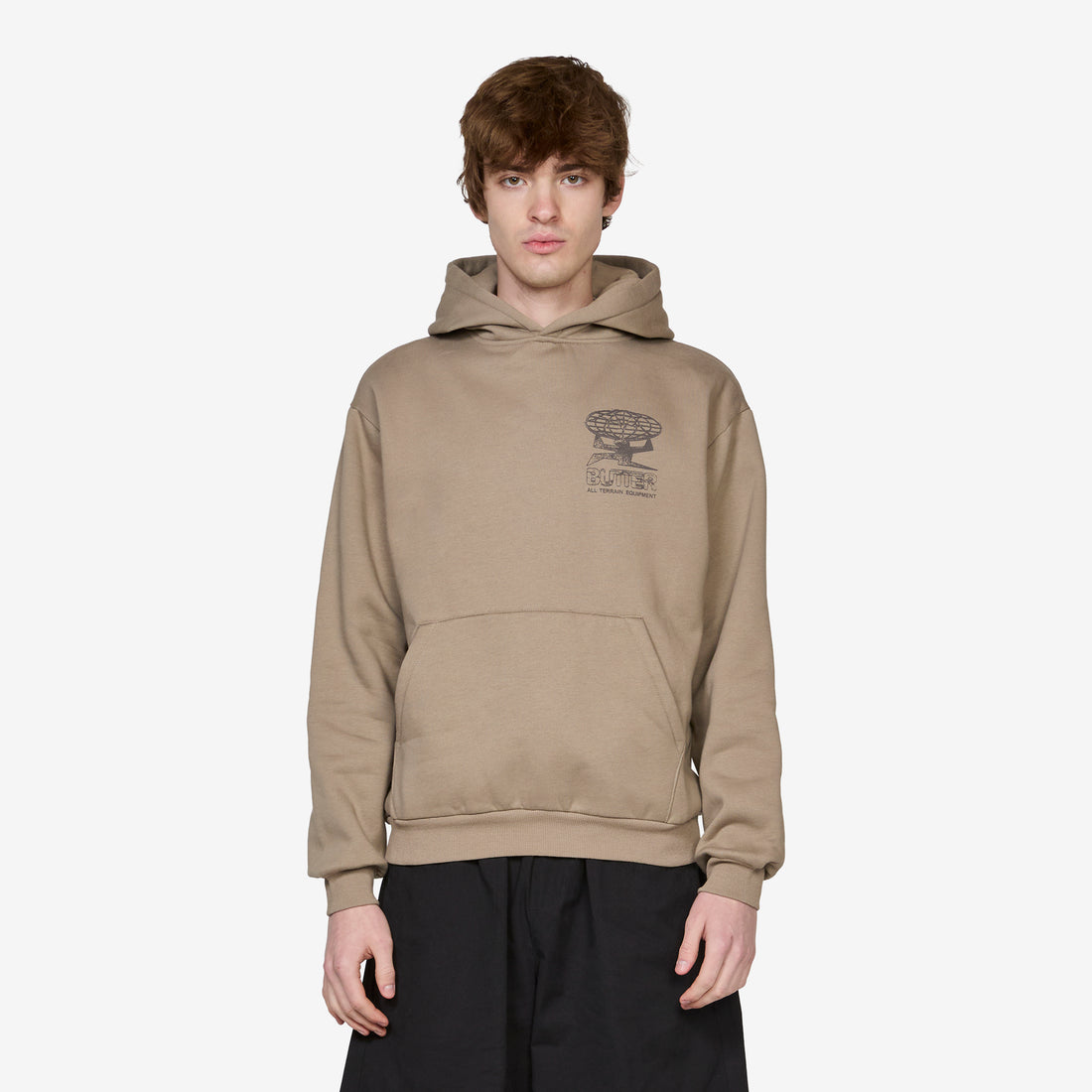 Terrain Pullover Hood Stone Jumpers