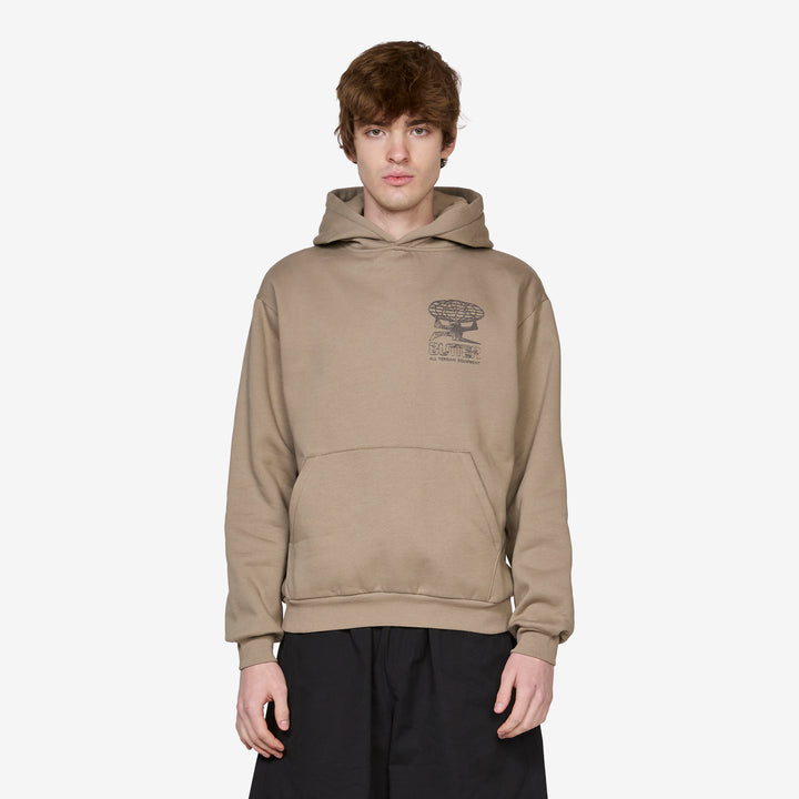 Terrain Pullover Hood Stone Front