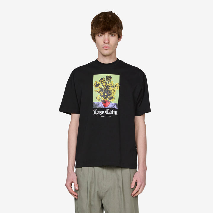 Lazy Calm T-Shirt Black Front