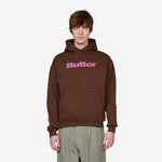 Ripstop Logo Applique Pullover Hood Dark Brown