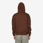 Ripstop Logo Applique Pullover Hood Dark Brown