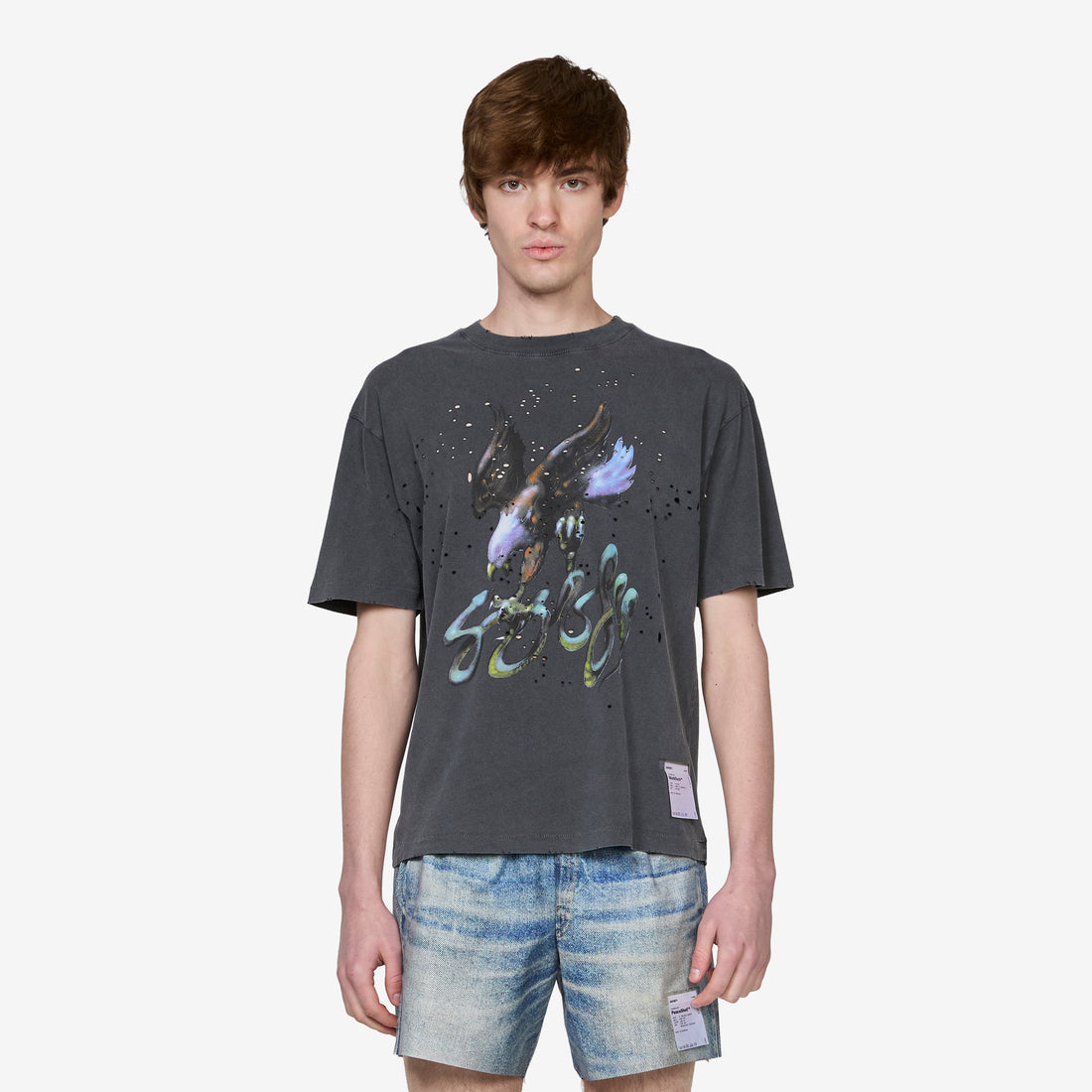 MothTech™ T-Shirt Aged Black Eagle Tees