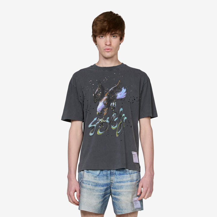 MothTech™ T-Shirt Aged Black Eagle Front