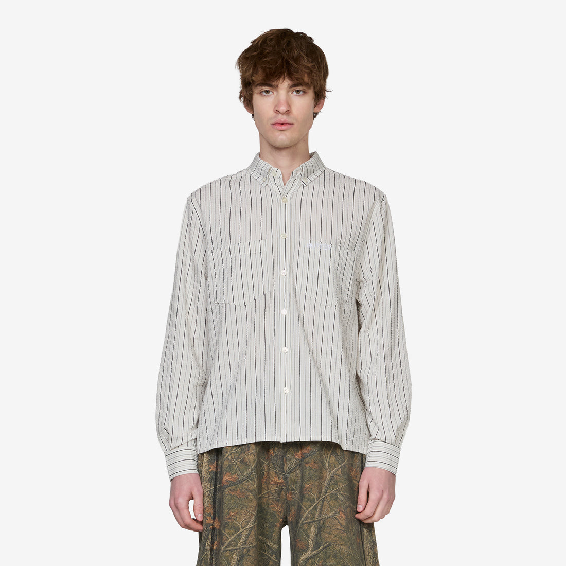 Seersucker Shirt White Shirts