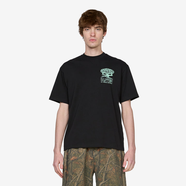 Terrain T-Shirt Black Front