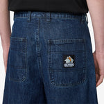 Work Shorts Worn Indigo