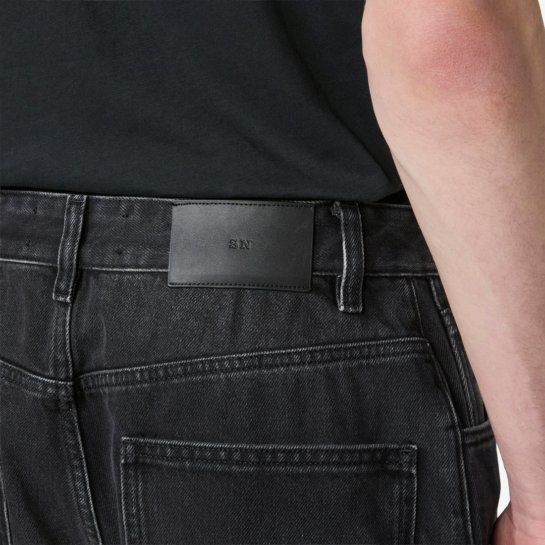 Paolo Jean Washed Black Pants