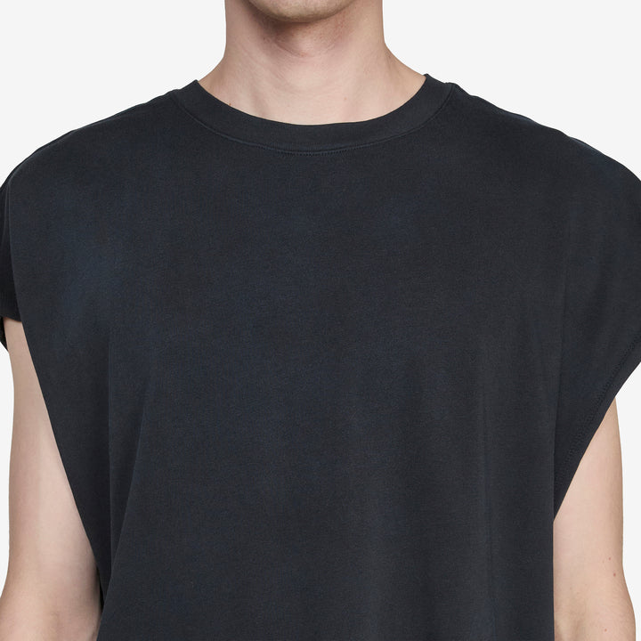 Essentials Cutoff Tank Black