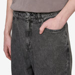 Sportswear Black Jeans Black | Safety Orange