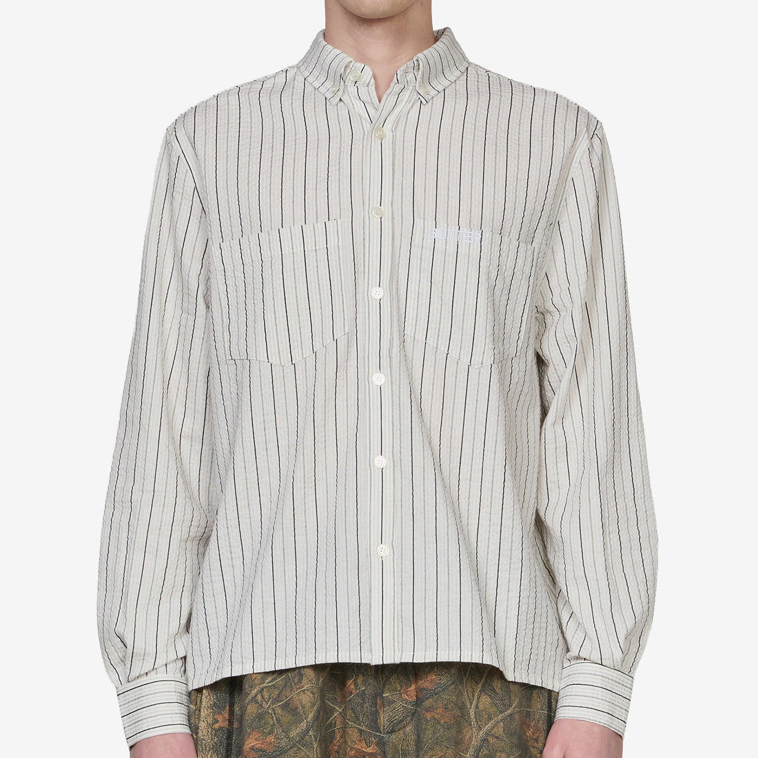 Seersucker Shirt White Shirts