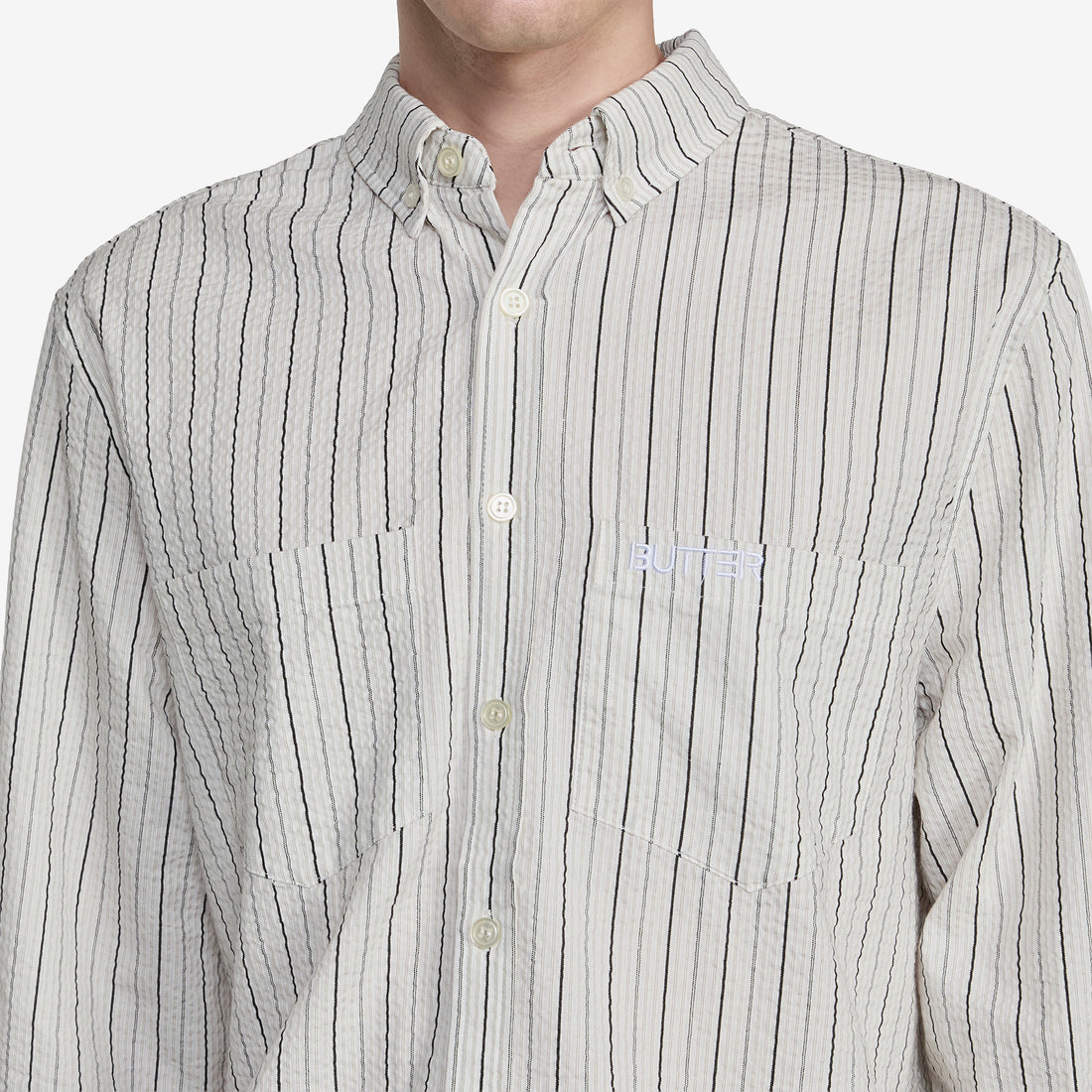 Seersucker Shirt White Shirts