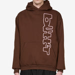 Warped Pullover Hood Dark Brown