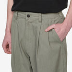 Pleated Trousers Washed Fatigue