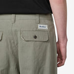 Pleated Trousers Washed Fatigue