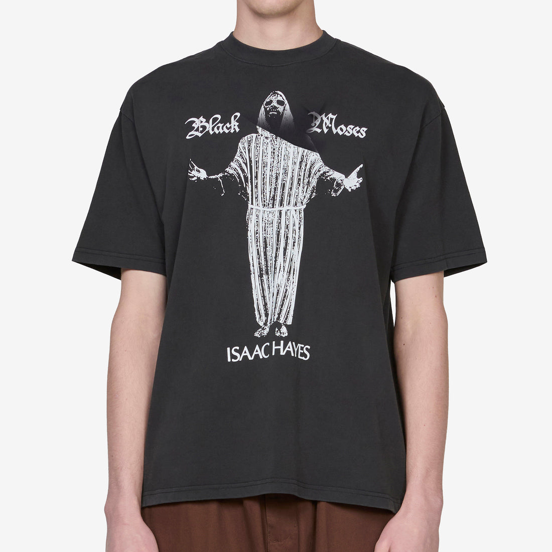 Black Moses T-Shirt Washed Black Tees